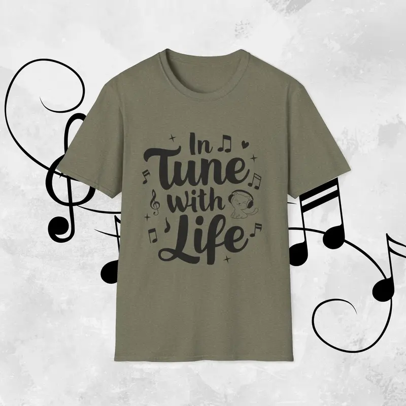 In Tune With Life Cotton Men T-Shirt 10