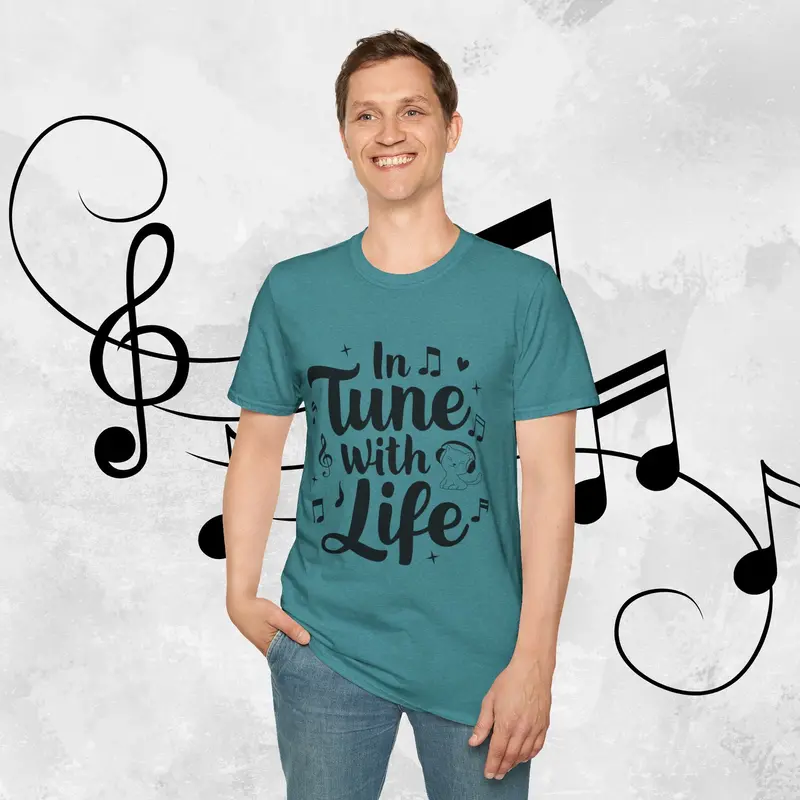 In Tune With Life Cotton Men T-Shirt 17