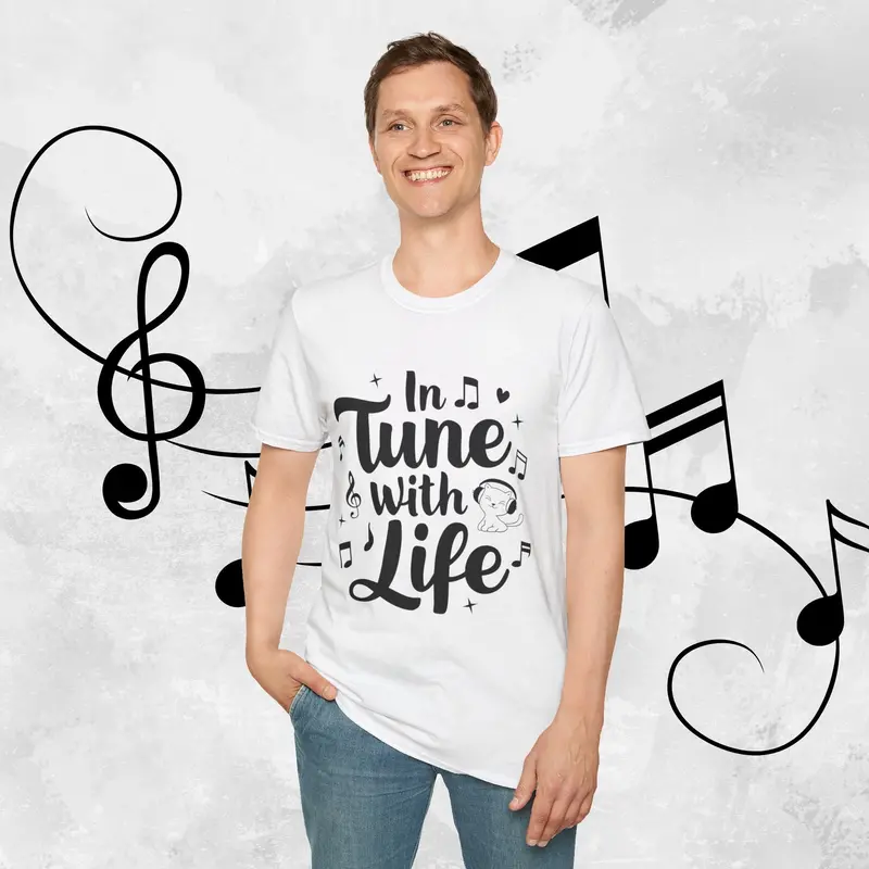 In Tune With Life Cotton Men T-Shirt 19