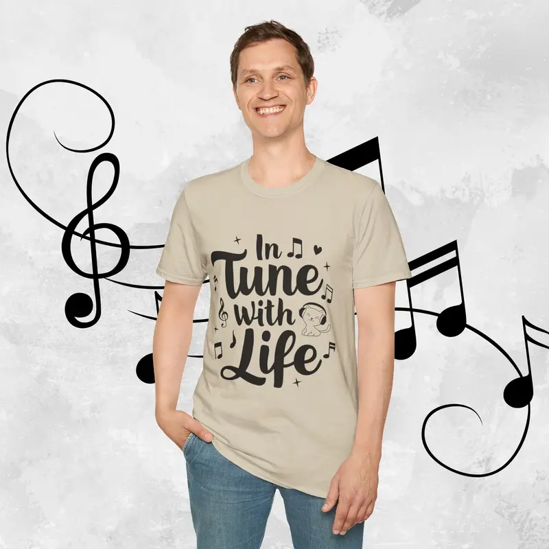 In Tune With Life Cotton Men T-Shirt 20