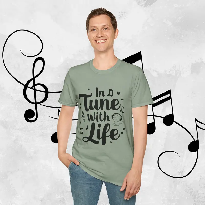 In Tune With Life Cotton Men T-Shirt 23