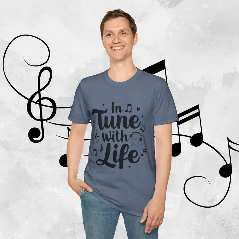 In Tune With Life Cotton Men T-Shirt 26