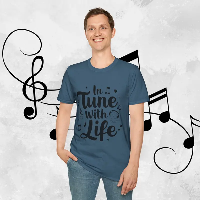 In Tune With Life Cotton Men T-Shirt 27