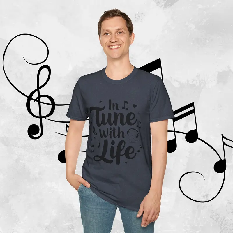 In Tune With Life Cotton Men T-Shirt 28