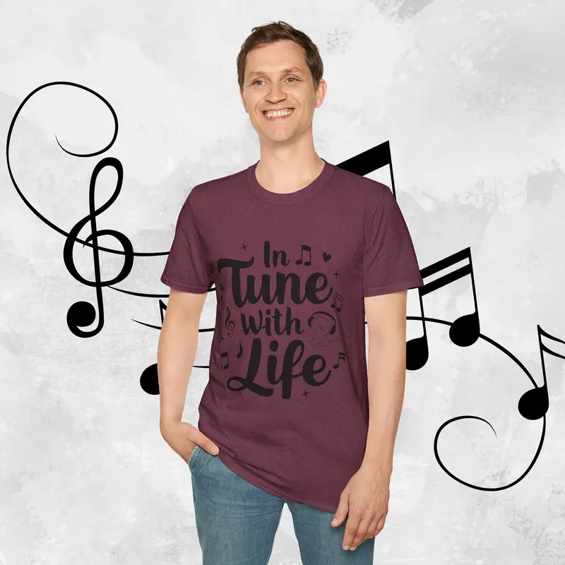 In Tune With Life Cotton Men T-Shirt 29