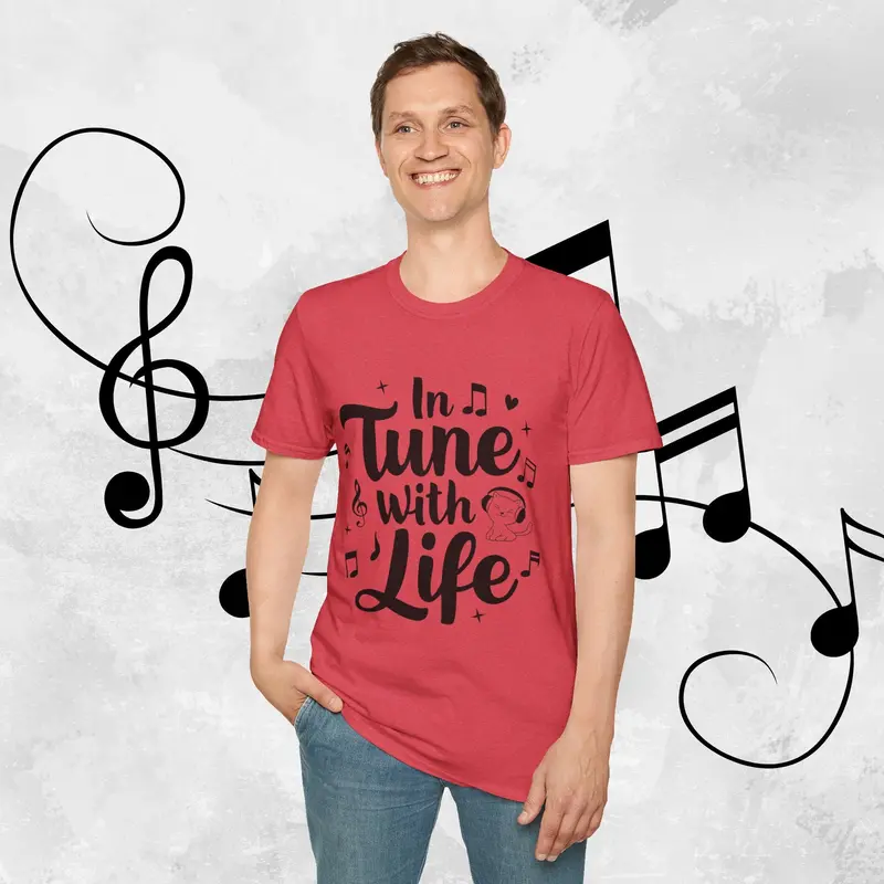 In Tune With Life Cotton Men T-Shirt 30