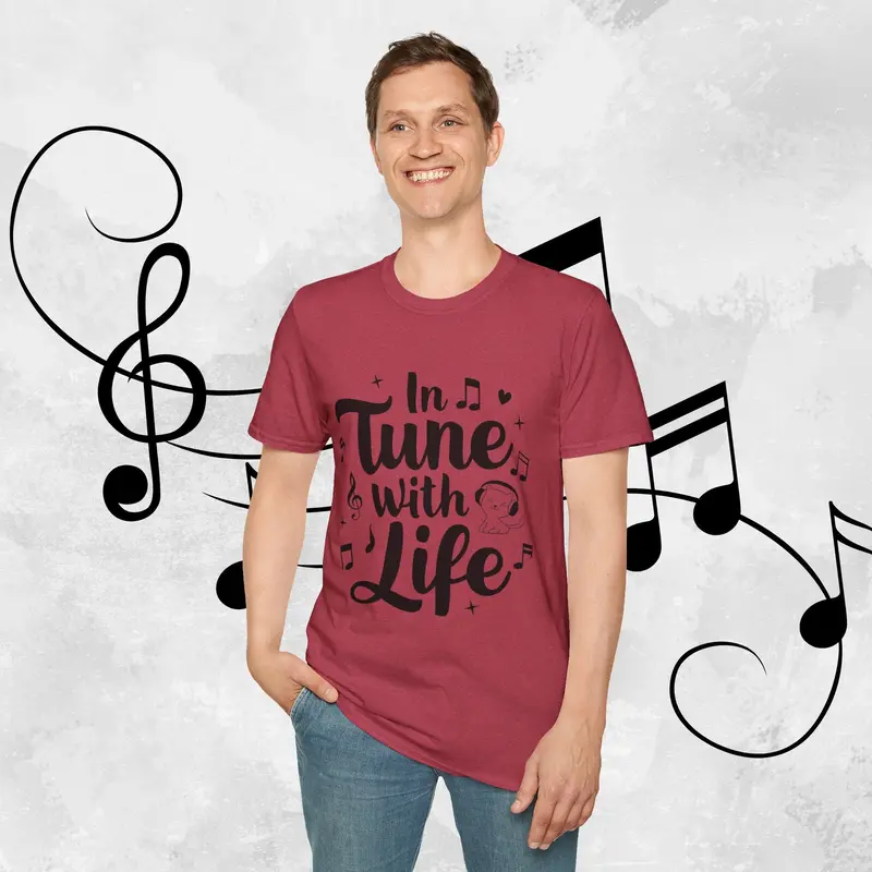 In Tune With Life Cotton Men T-Shirt 31
