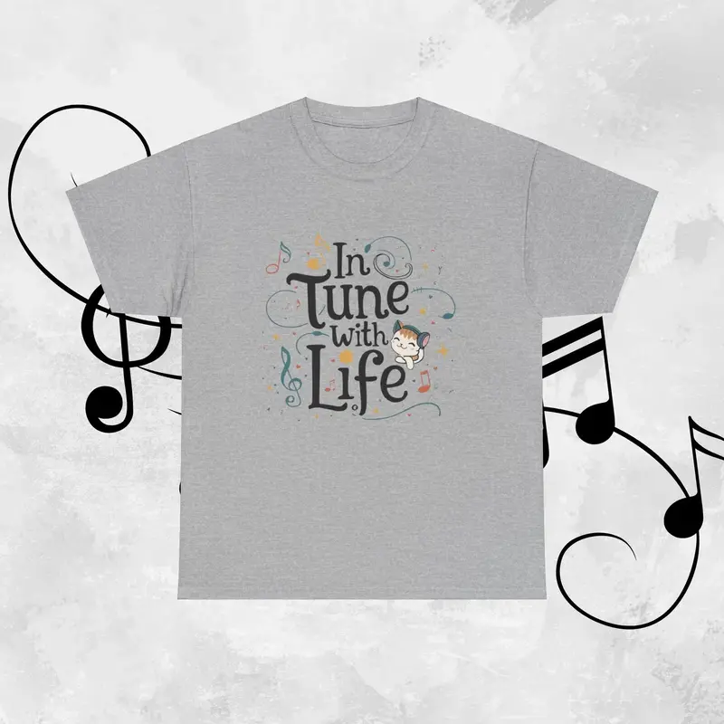 In Tune With Life Cotton T-Shirt 7