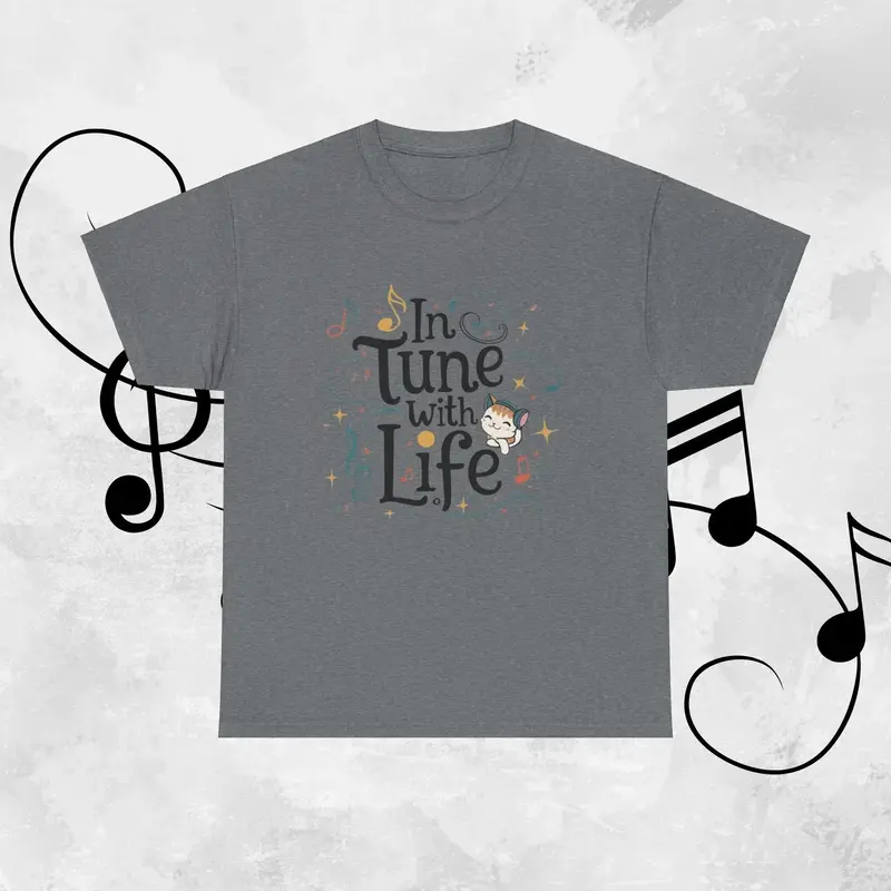 In Tune With Life Cotton T-Shirt 8