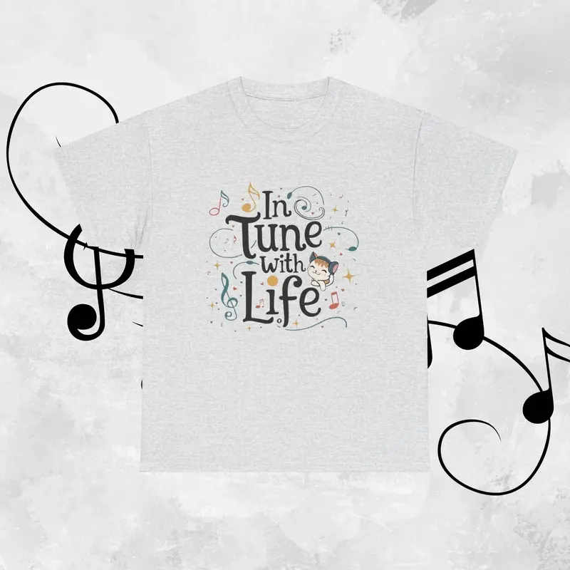 In Tune With Life Cotton T-Shirt 9