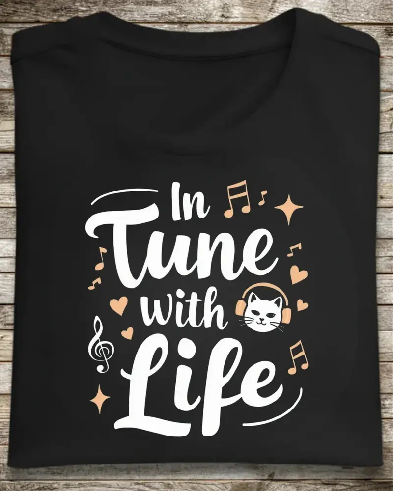 In Tune With Life Cotton Tee 1