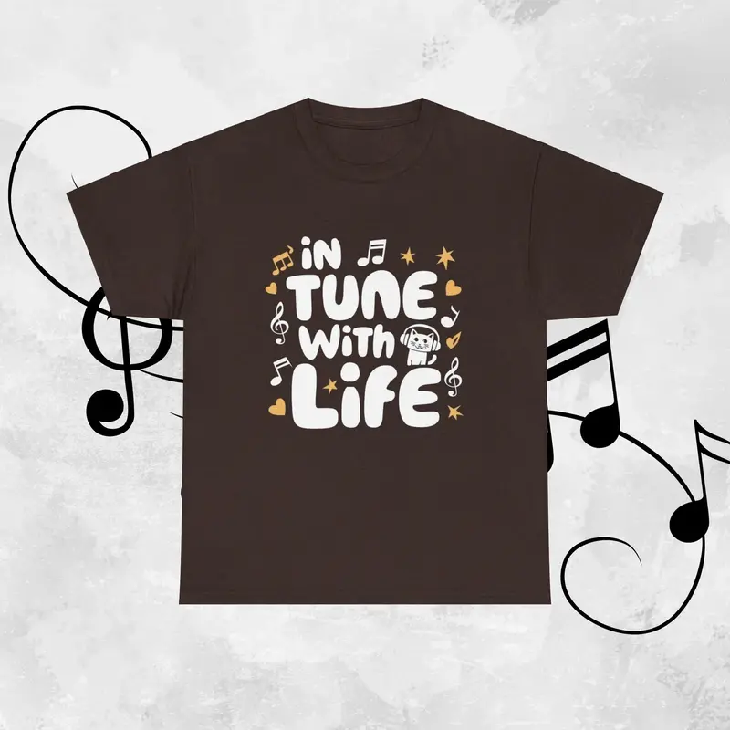 In Tune With Life Gifts Cotton T-Shirt 5