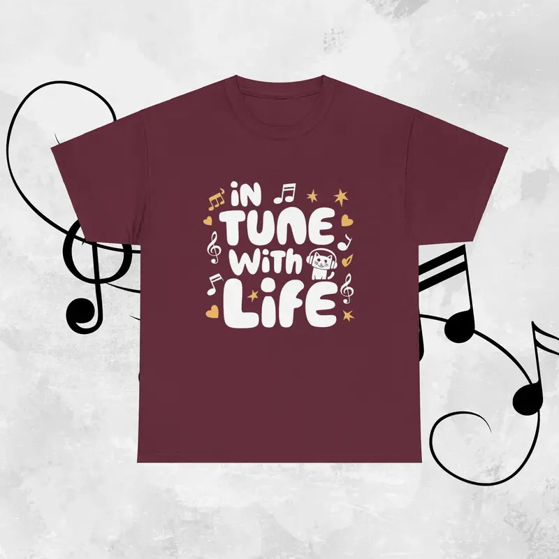 In Tune With Life Gifts Cotton T-Shirt 6