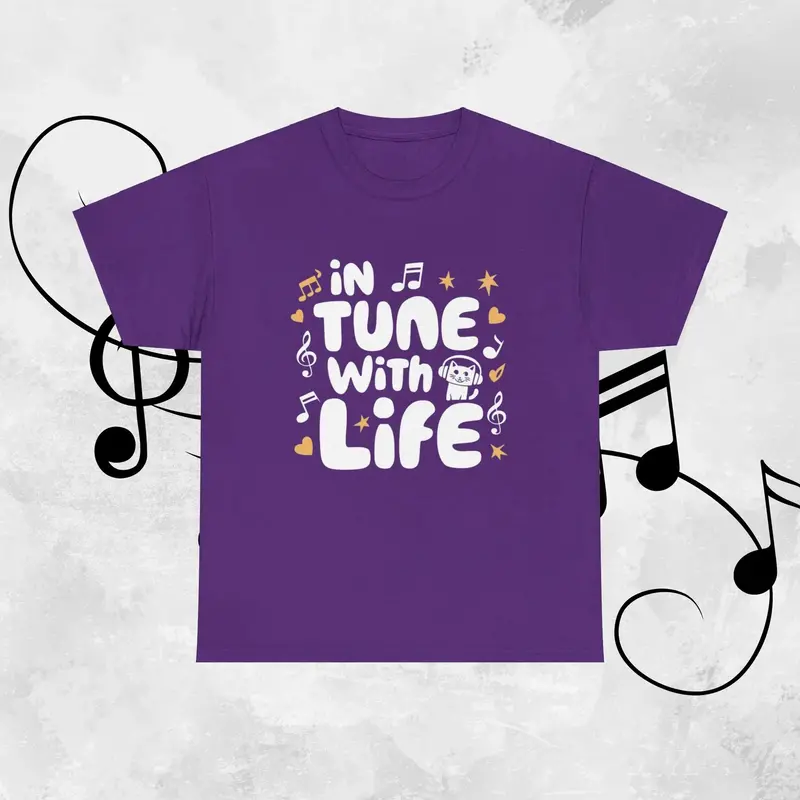 In Tune With Life Gifts Cotton T-Shirt 8