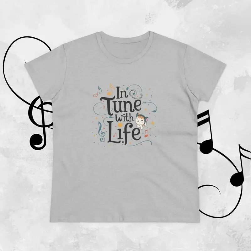 In Tune With Life Women Cotton Tshirt 11