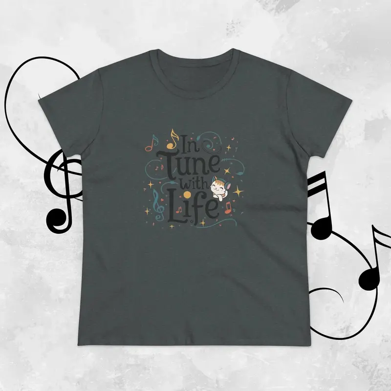 In Tune With Life Women Cotton Tshirt 13