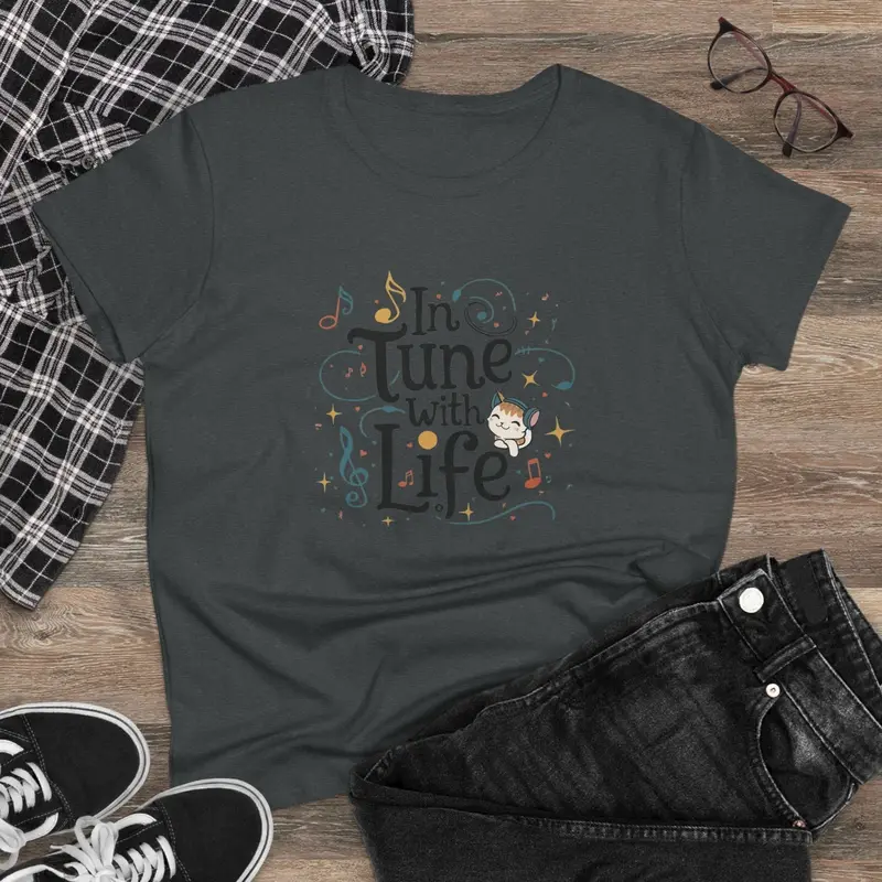 In Tune With Life Women Cotton Tshirt 4
