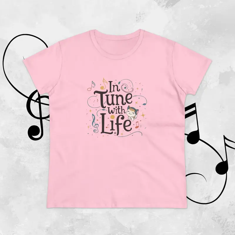 In Tune With Life Women Cotton Tshirt 9