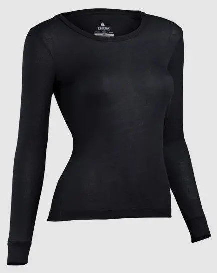 Indera Mills Women's Performance Silvadur Rib Knit Top 1