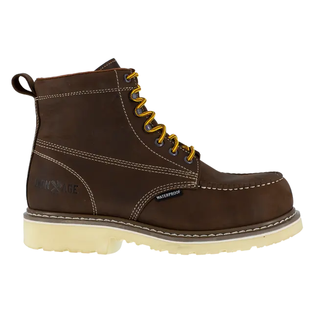 Iron Age Solidifier Mens Brown 6 Waterproof Work Boot Ia5062 2
