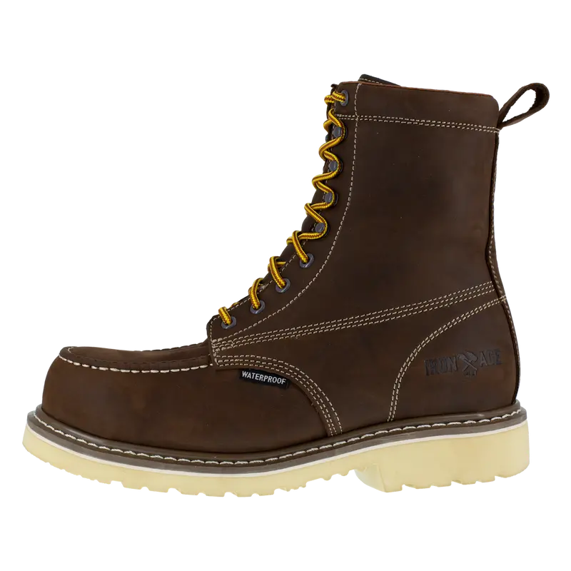 Iron Age Solidifier Mens Brown 8 Waterproof Work Boot Ia5082 4