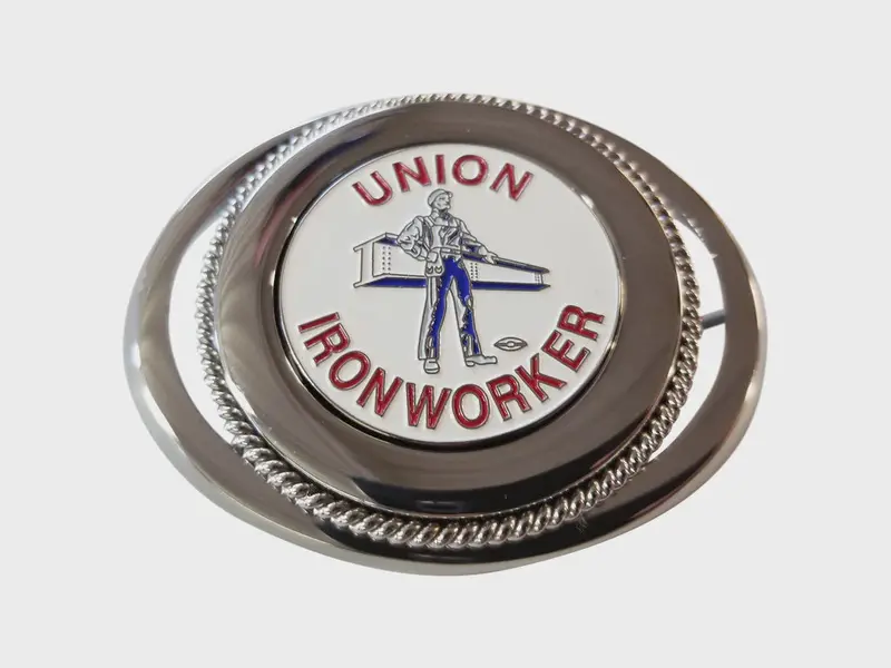 Ironworker Man And Beam Belt Buckle #Bw-Bb-Mb 1