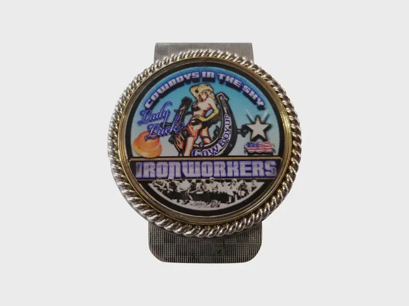 Ironworkers Lady Luck Money Clip #Bw-Mc-Ll 1