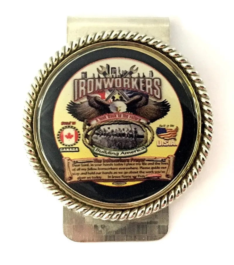 Ironworkers Prayer Money Clip #Bw-Mc-Ip 1