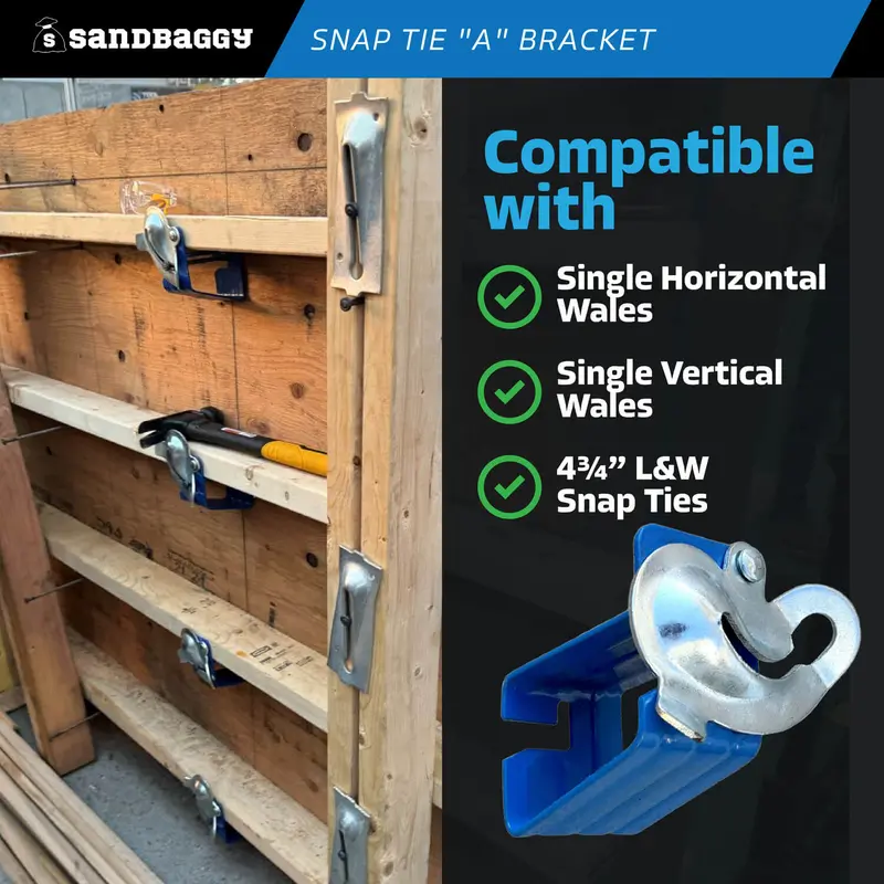 Jahn A Bracket - Snap Tie Clamp - Hot Dipped Galvanized 5