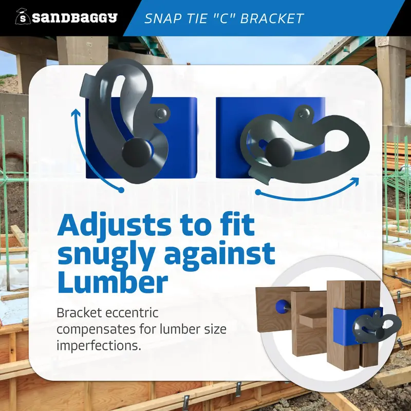 Jahn C Bracket - Snap Tie Clamp - Hot Dipped Galvanized 5