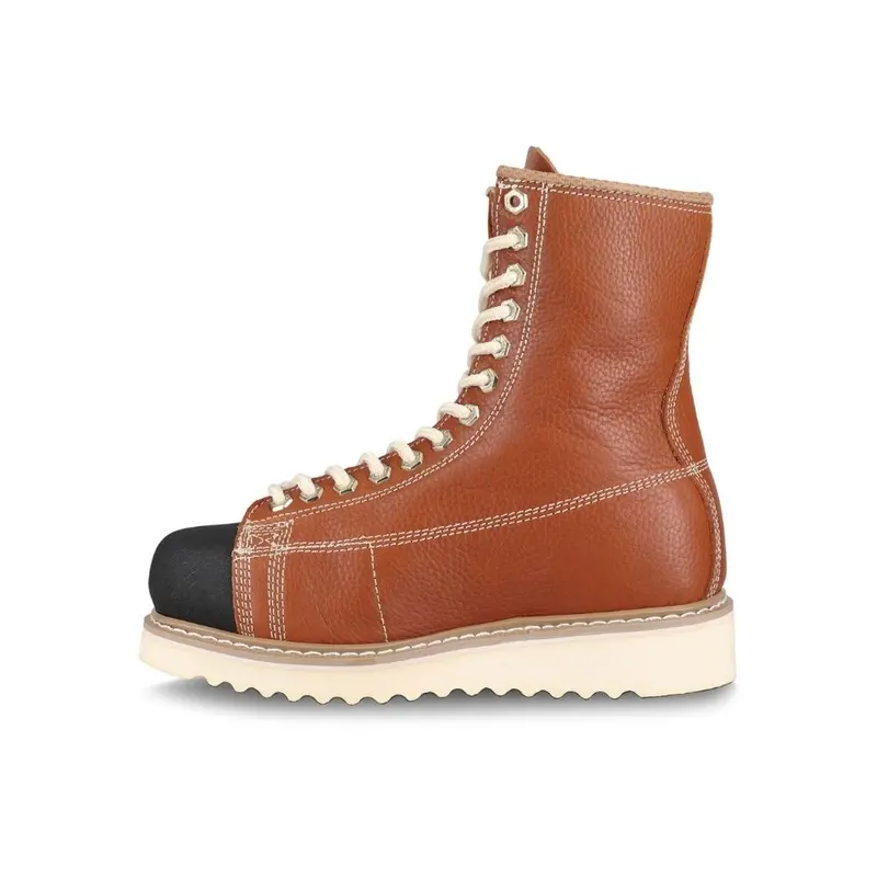Jb Goodhue Ironworker Men's 8" Steel Toe Work Boot Tan - 00801 3