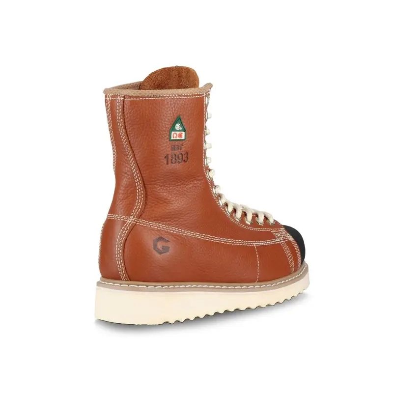 Jb Goodhue Ironworker Men's 8" Steel Toe Work Boot Tan - 00801 4