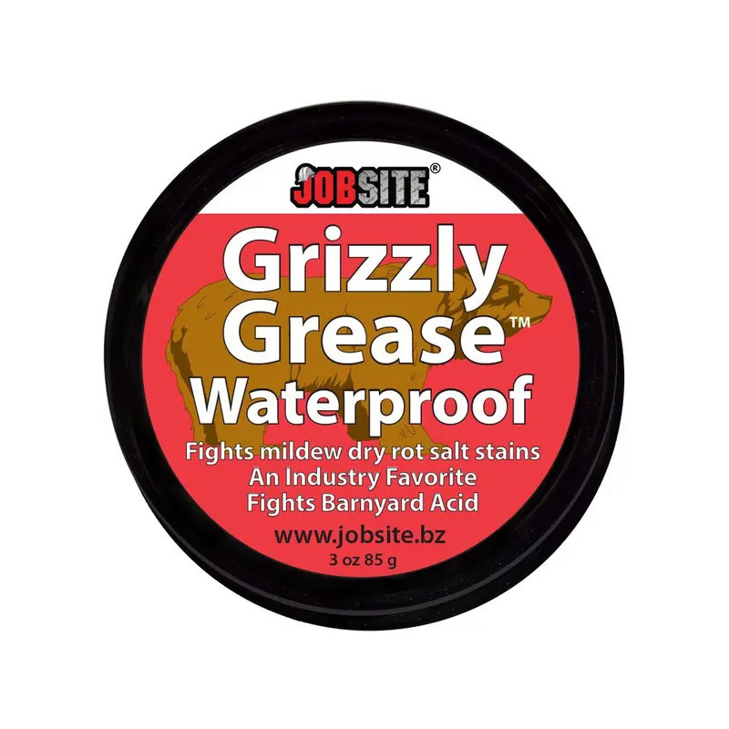 Jobsite 3Oz Grizzly Grease Waterproof Paste #54036 1