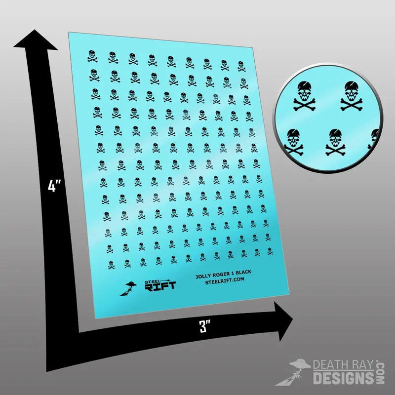 Jolly Roger Black Decals 1