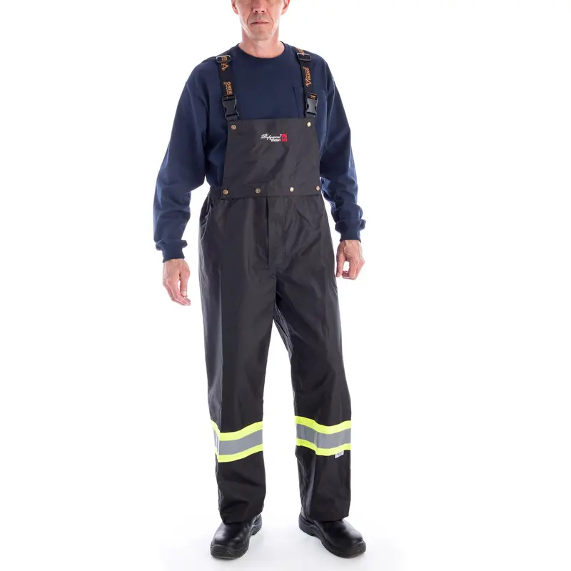 Journeyman Viking 300D Trilobal Rip-Stop Fr Work Bib 3907Frp Black 1