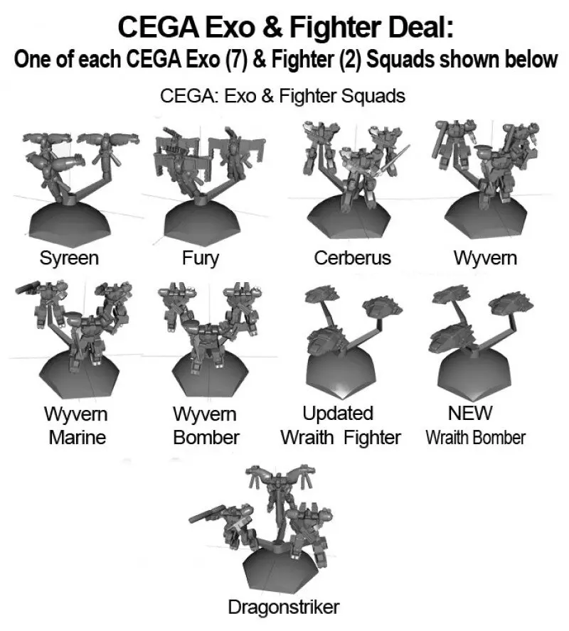 Jovian Wars: Cega All Exo-Armor & Fighter Squads Deal 2