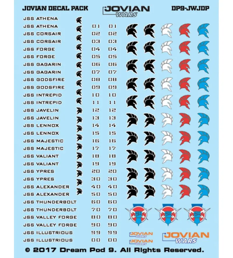 Jovian Wars: Jovian Decal Sheet 1