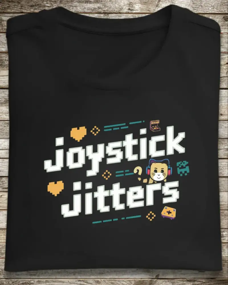 Joystick Jitters Retro Cotton Tshirt 1