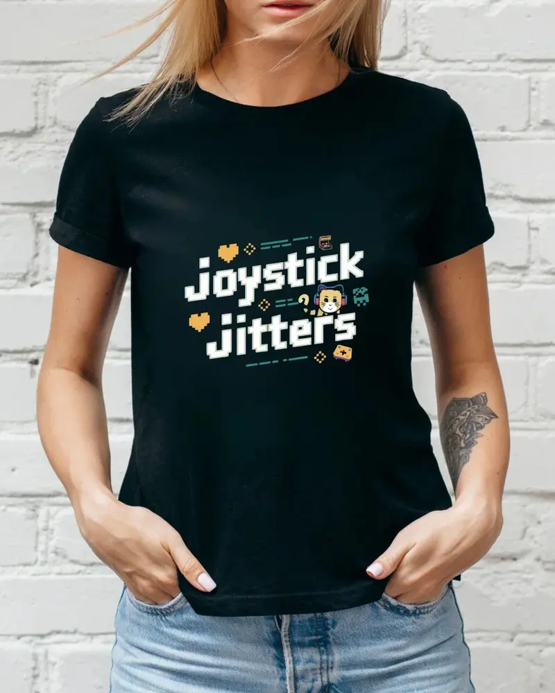 Joystick Jitters Retro Cotton Tshirt 3
