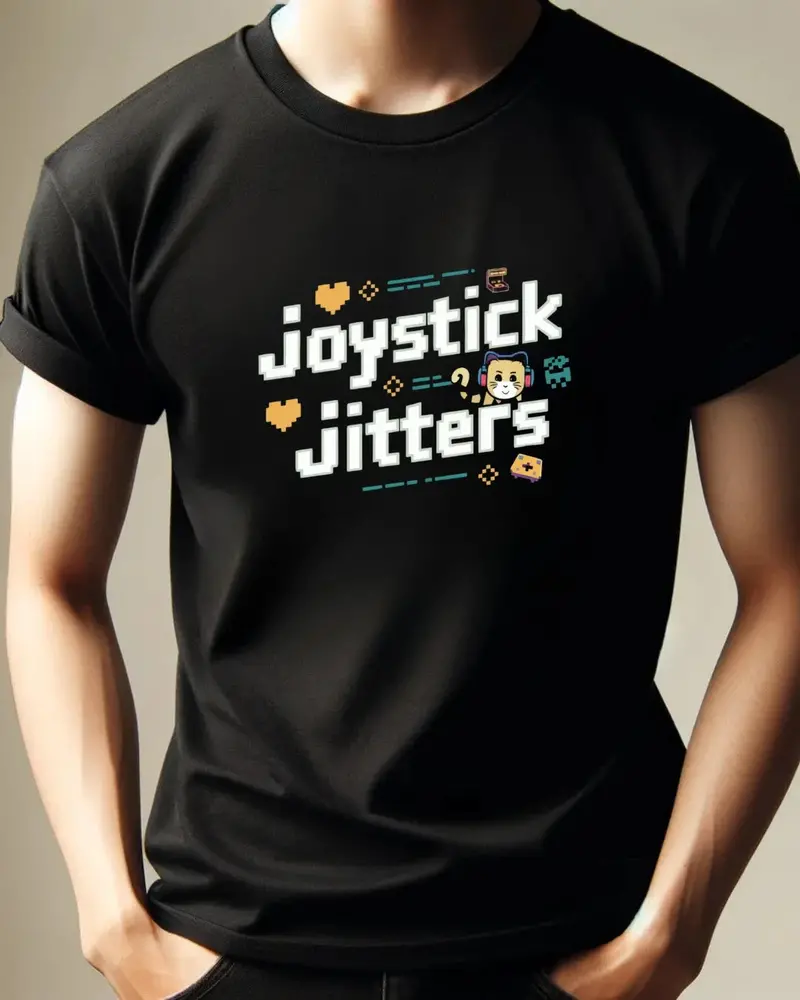 Joystick Jitters Retro Cotton Tshirt 4