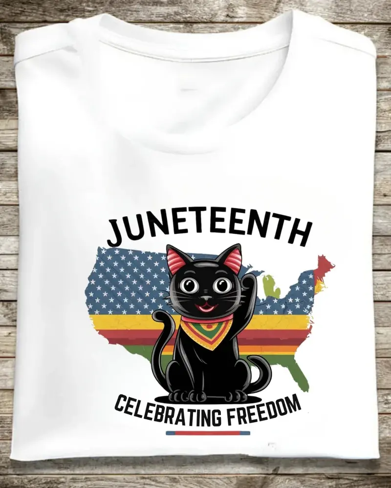 Juneteenth Celebrating Freedom Juneteenth Black History Proud Afro Cotton Tee 1