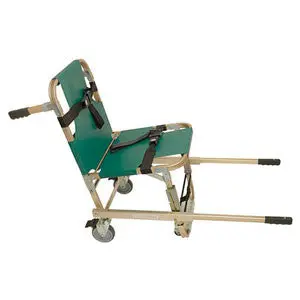 Junkin Stair Chair With Extended Handles  Four Wheels 1