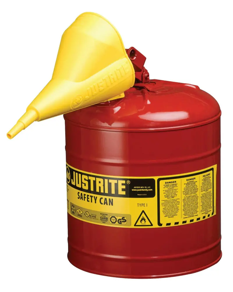 Justrite® Type I Safety Can W/ Im Easy Funnel 1