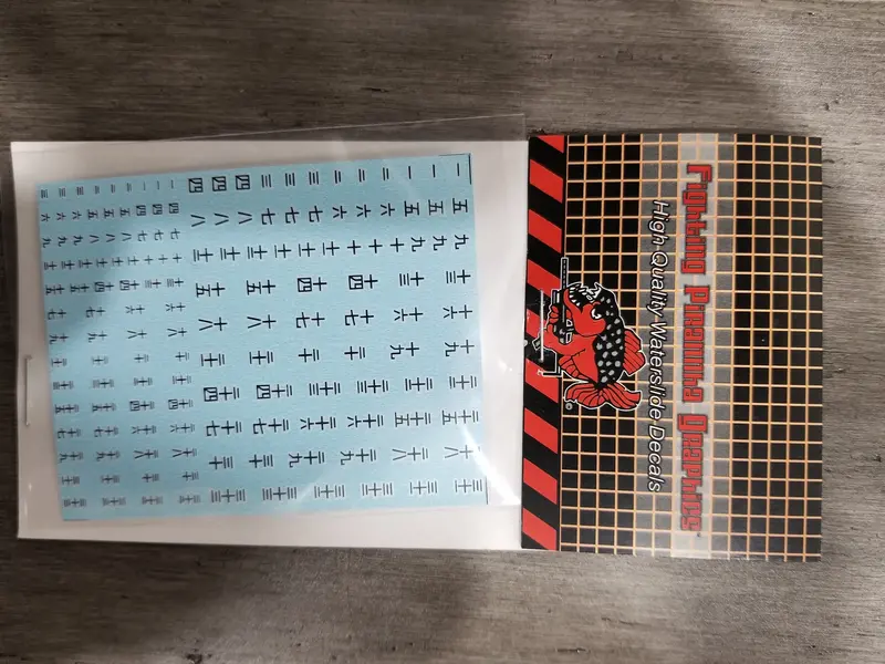 Kanji (Japanese Numerals) Black On White #1-33 Decals 1