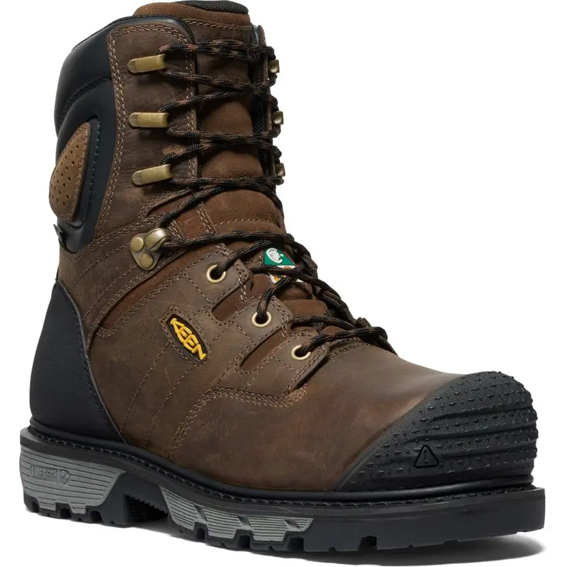 Keen Camden Men's 8" Waterproof Composite Toe Work Boot 1027678 - Brown 1