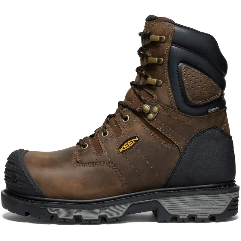 Keen Camden Men's 8" Waterproof Composite Toe Work Boot 1027678 - Brown 4