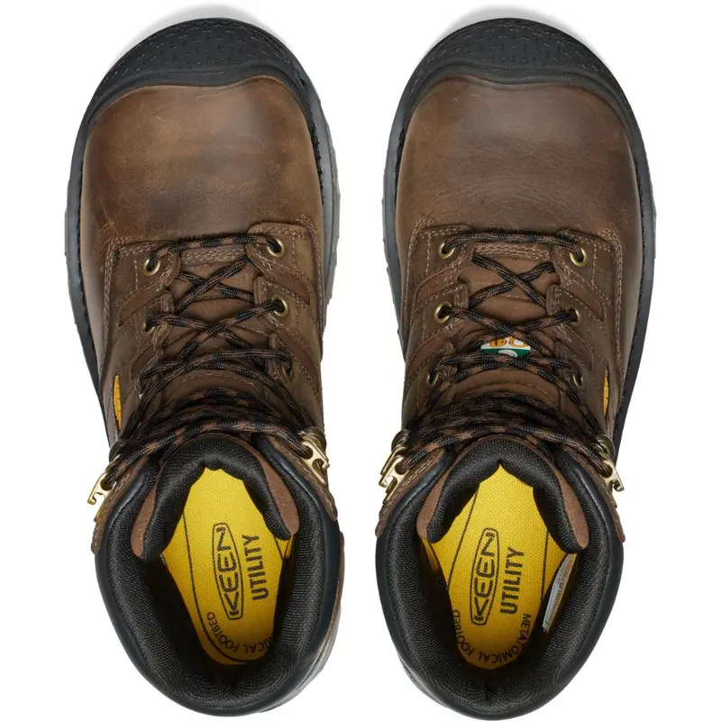 Keen Camden Men's 8" Waterproof Composite Toe Work Boot 1027678 - Brown 7