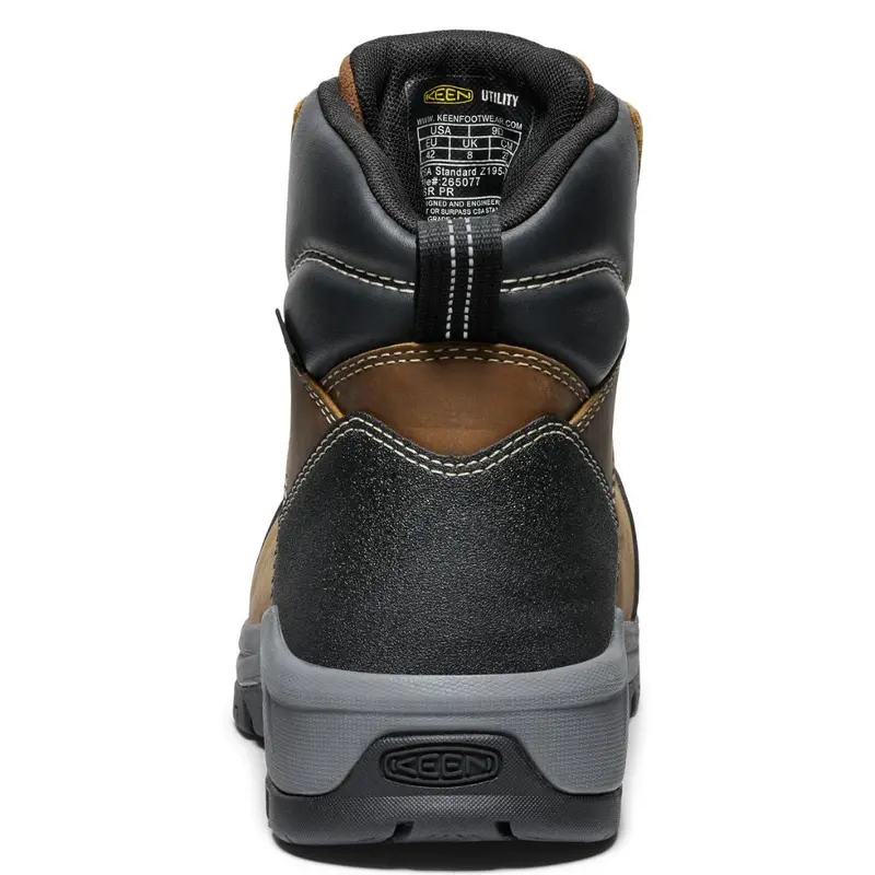 Keen Evanston Men's 6" Waterproof Composite Toe Work Boot - 1029855 Brown 6