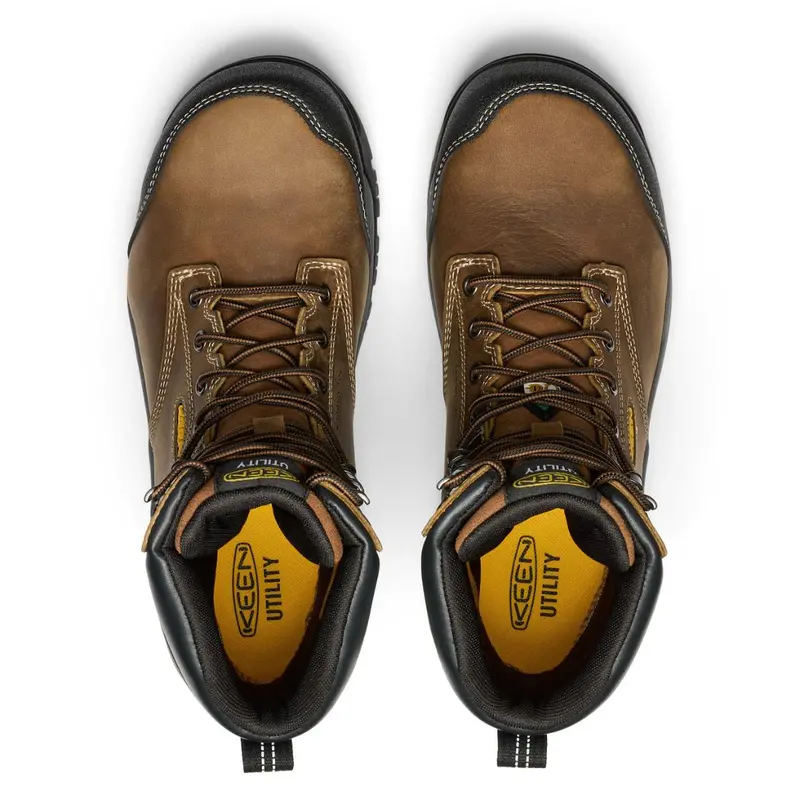 Keen Evanston Men's 8" Waterproof Composite Toe Work Boot 1029670 - Brown 6