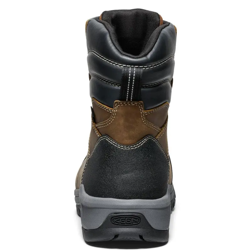 Keen Evanston Men's 8" Waterproof Composite Toe Work Boot 1029670 - Brown 8